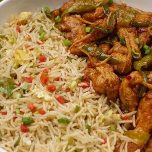 Chilli Chicken with Veg Fried Rice