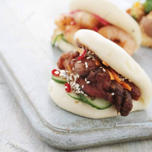 Steamed Bao Buns Malaysian Curry Chicken